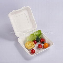 Paper Pulp Tableware 6 Inch Hamburger Box