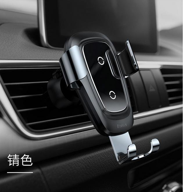 gravity clamping car wireless charger mount for air vent Qi fast charge mount 3