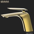 Bathroom Wash faucet Basin mixer gold colour finish toliet faucet 