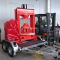Mobile Forklift Solid Tire Tyre Hydraulic Press Machine  1