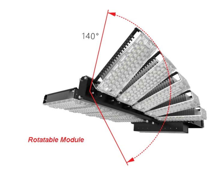 TUV DLC SAA 1200w led stadium light led flood light 4