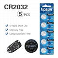 3V lithium button battery CR2032 for remote control  2