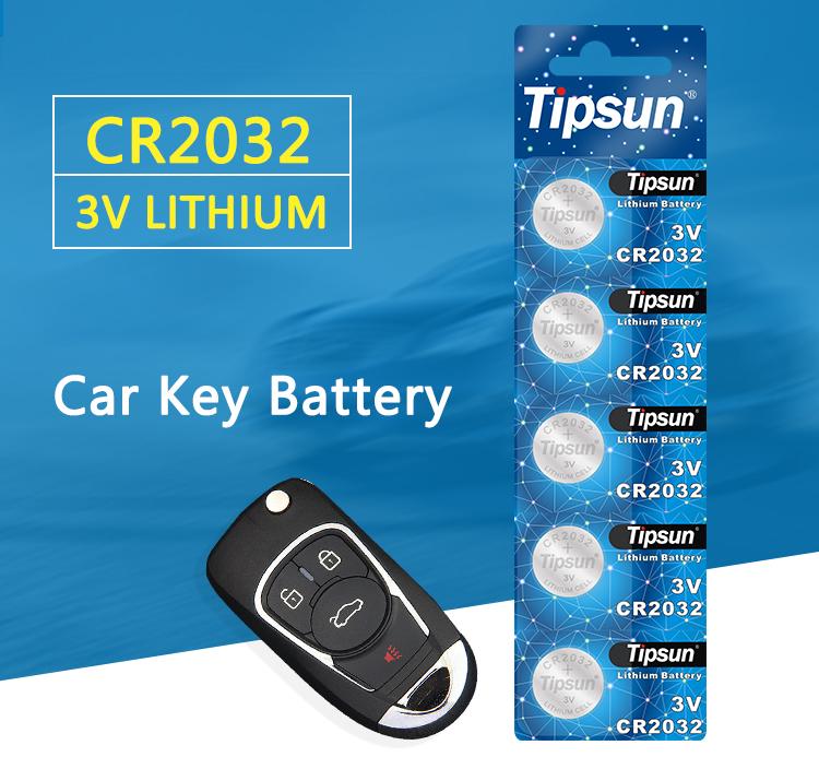 3V lithium button battery CR2032 for remote control