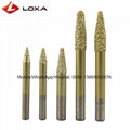 Vacuum brazed diamond engraving tools