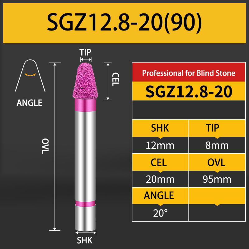 LOXA Vacuum Brazed Engraving Bit for Granite