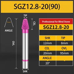 LOXA Vacuum Brazed Engraving Bit for Granite