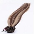 human hair clip-in extensions