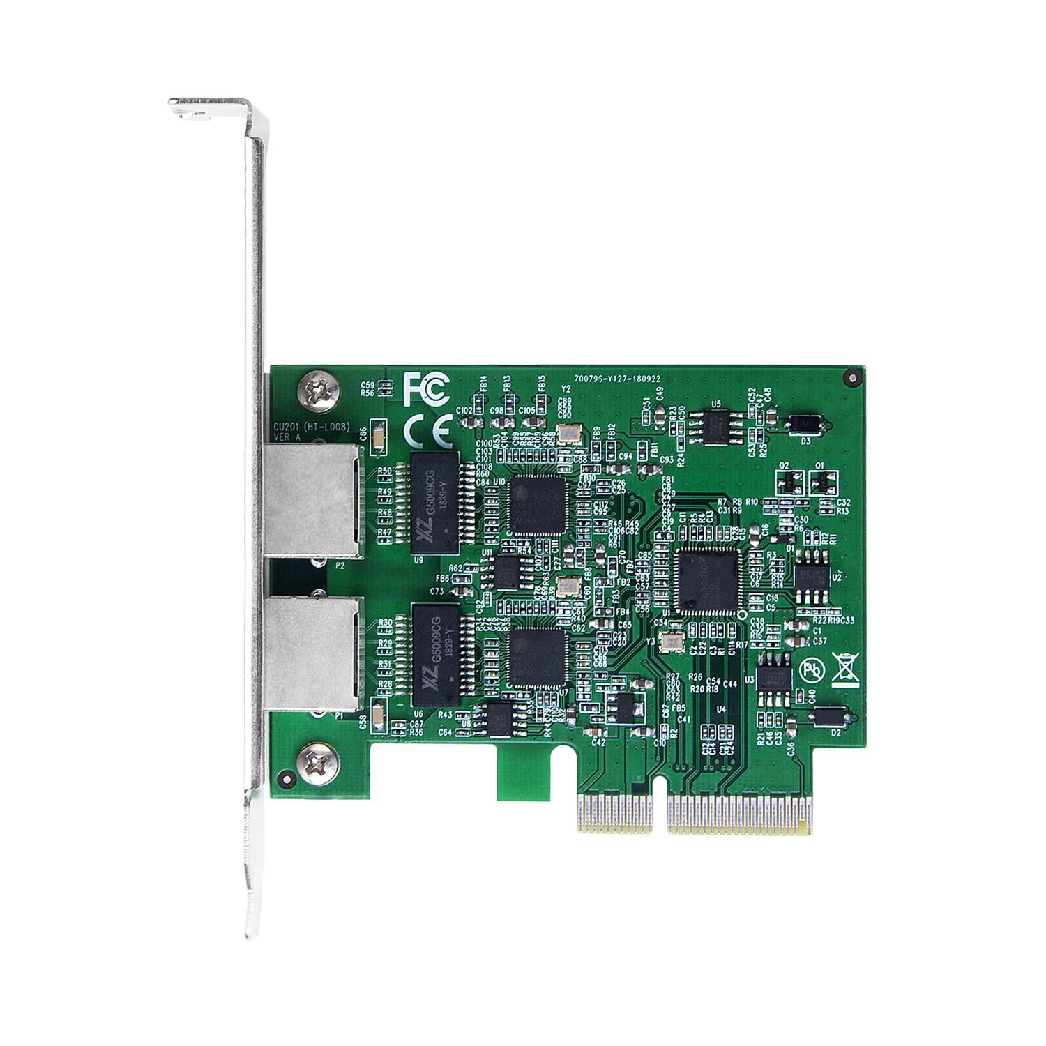 Fly Kan Dual Port Gigabit PCI Express Server Network Adapter Card - PCIe NIC 2