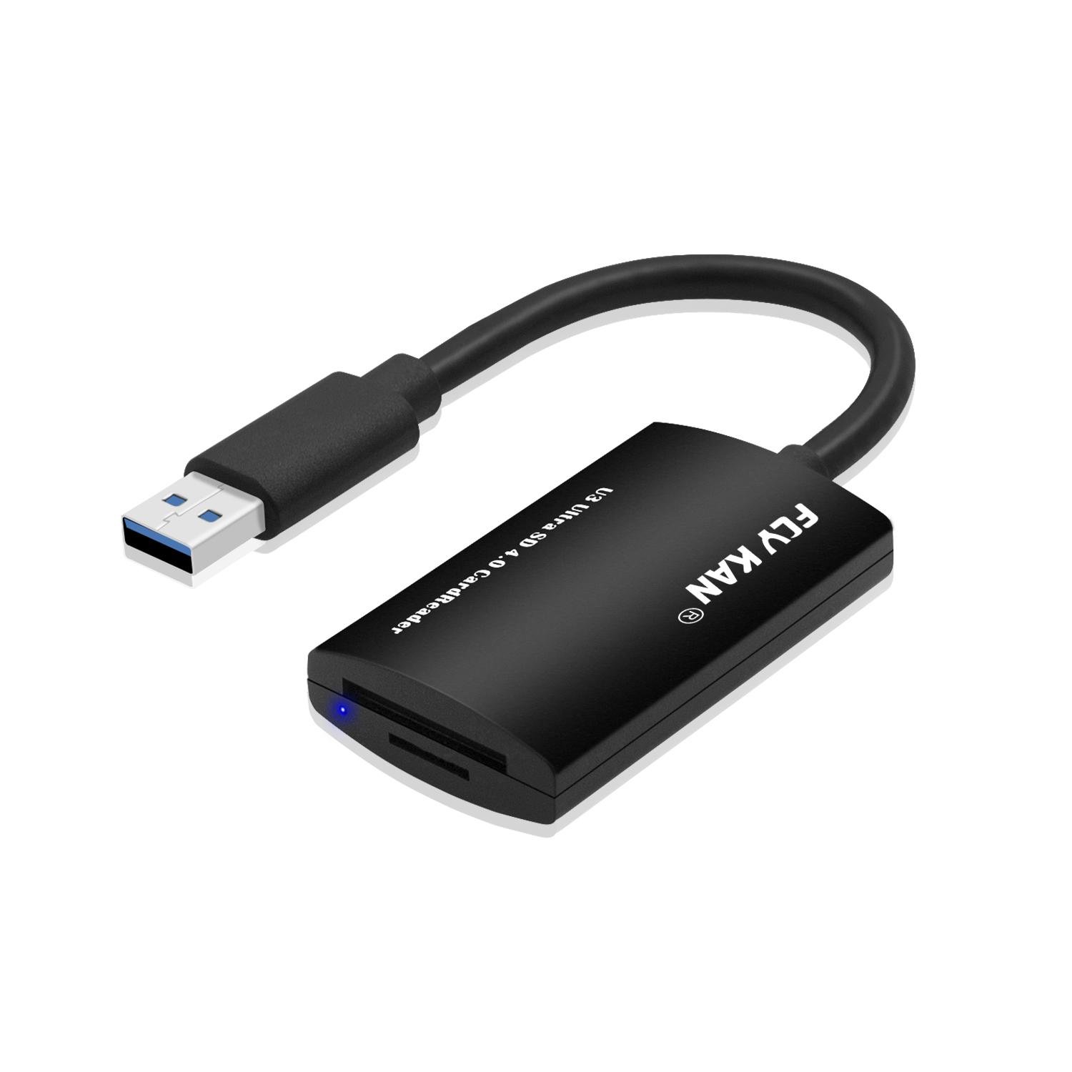 Fly Kan UHS-II Dual Slot USB 3.0 Memory Card Reader SD 4.0 for DSLR