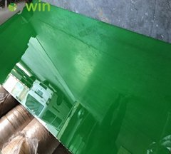 4*8/4*9 Shenzhen factory Green UV painted MDF high gloss Kitchen cabinet board 