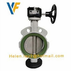 6 inch gearbox operated split butterfly valve China