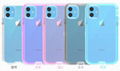 Five Colors Full Transparent Pattern Shockproof Case for New iPhone 11