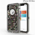 Contrast Colors Quicksand Glitter iphone case for iphone XSMAX