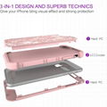 360 Full Cover iPhone 7Plus 8Plus Hit Color Shiny Luxurious Girl Case