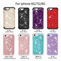 360 Full Cover iPhone 7Plus 8Plus Hit Color Shiny Luxurious Girl Case