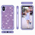 Bling Glitter iPhone XS MAX Silicone and Hard PC Anti Scratch Shell