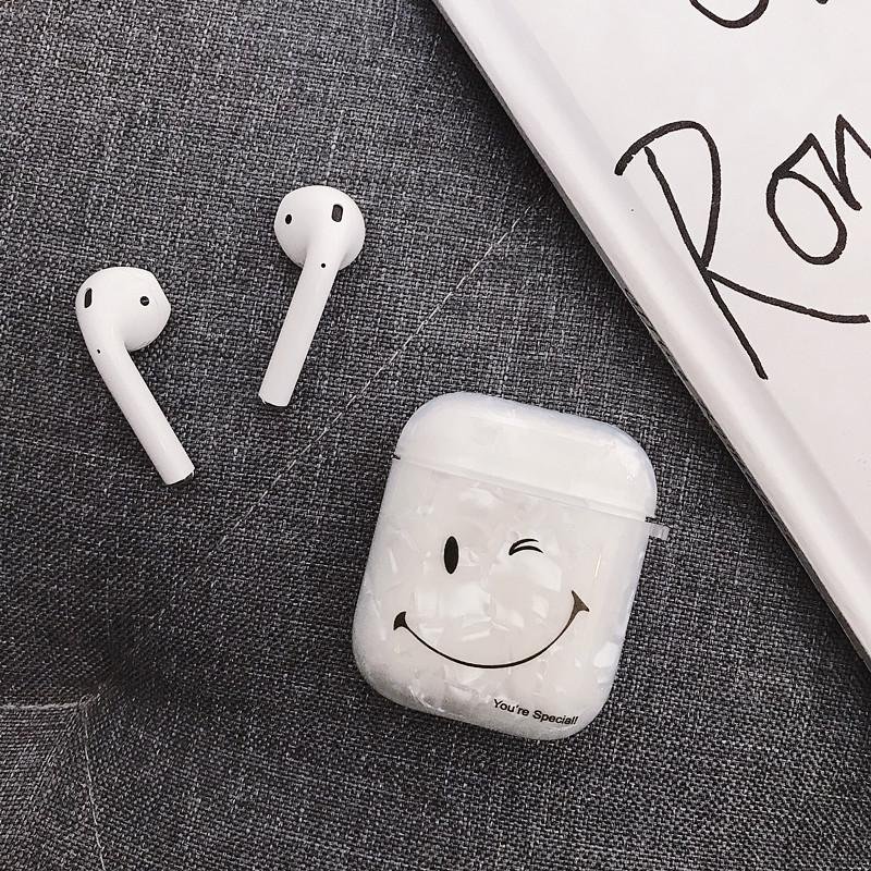 Smile Shell Pattern Earphone Cover for Apple Airpods  3