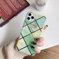 Stylish Marble Design Soft TPU Case Plating Back Cover for iPhone 3