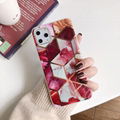 Stylish Marble Design Soft TPU Case Plating Back Cover for iPhone 5