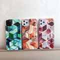 High Quality Marble Electroplating Stitching Case Luxury Phone Cover