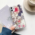 Luxury Plating Case IMD Flower Plating Case for iPhone 