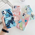 Luxury Rose Gold Case Plating Case Marble Cover for iPhone X XR  3