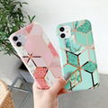 Luxury Rose Gold Case Plating Case Marble Cover for iPhone X XR  1