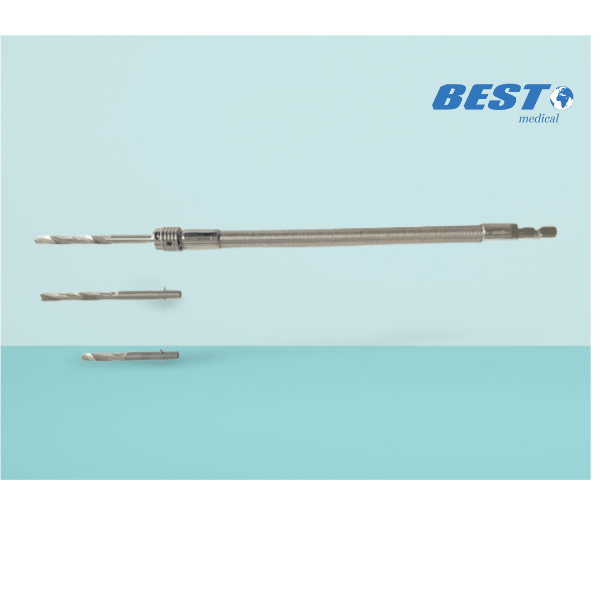 Flexible acetabular drill bits, Flexible hip socket drill, Acetabular Hip Burs 2