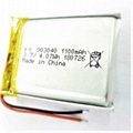 FT903040P 3.7V 1100mAh Customizable Rechargeable Li-po Battery For Electronic De 5