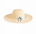 embroidered paper braid floppy hat 1