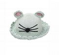 Fashion cat ear custom kids straw hat 1