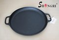 SRYPQ-3530 Cast Iron Pre-Seasonning Griddle With Round Handle