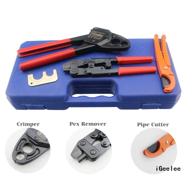 IGeelee Combo Angle Head PEX Pipe Crimper Kit for 1/2" & 3/4" for All US F1807 S 2