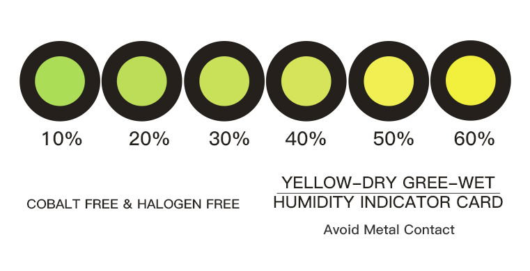 Yellow Cobalt-free Humidity Indicator Card for PCB Packaging