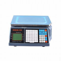 Counter Top QR Code  Label Printing Scales for Fruits and Seafood Stores