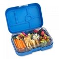 Blue microwaveable  meal prep plastic 6  sections school  bento cookie  lunch bo 3