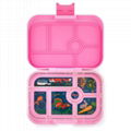 Premium quality 4 compartments leakproof bento lunch box for kids and adults 3