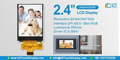 2.4" tft lcd display for smart phone watch