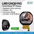 1.2" round TFT lcd display