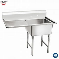 One Compartment Sink With Left Drain Board