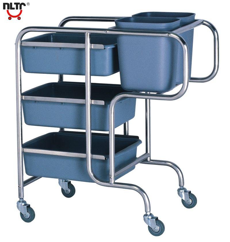 Stainless Steel Dish Collecting Cart (Knock-down)