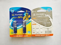 Tianqiu R6 battery AA carbon zinc battery R03 battery remote control battery