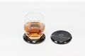 Black marble stone coaster for promotional / gift