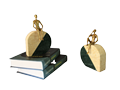 Decorative natural marble bookend