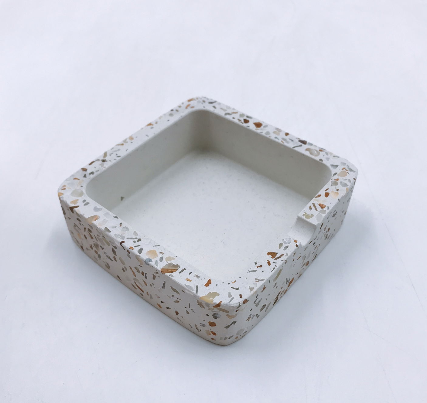  Wholesale factory high quality custom ashtray concrete terrazzo ashtray 3