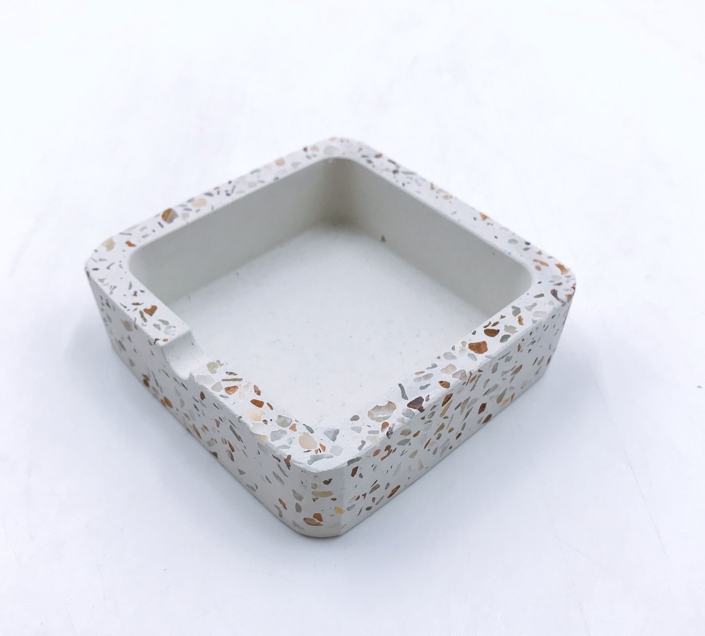  Wholesale factory high quality custom ashtray concrete terrazzo ashtray 4