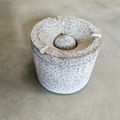 Manufacturers wholesale custom gray terrazzo ashtray  6