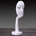 Lady Face flower vase home decoration accessories modern ceramic vase 