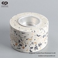 Terrazzo Tea Light Holder Concrete