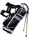 Custom stand golf bag with dual straps